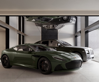Modern Underground Garage-ID:687458993
