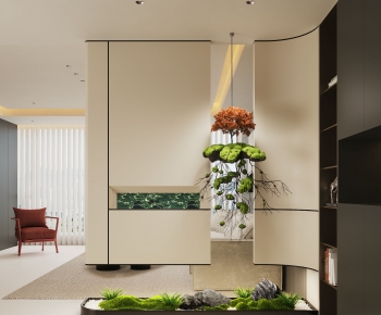 现代入户装饰玄关隔断-ID:149844883