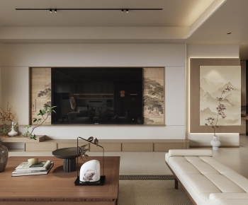 New Chinese Style A Living Room-ID:971724033