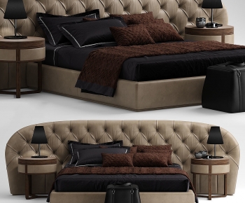 Modern Double Bed-ID:936227084
