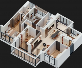 Modern A Bird's-eye View Of Home Decoration-ID:633299117
