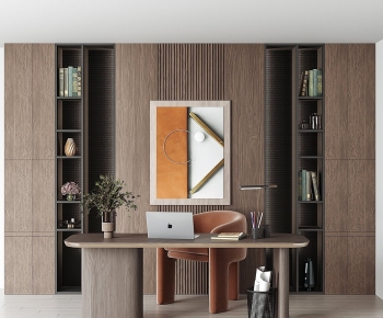 Modern Computer Desk And Chair-ID:167241102