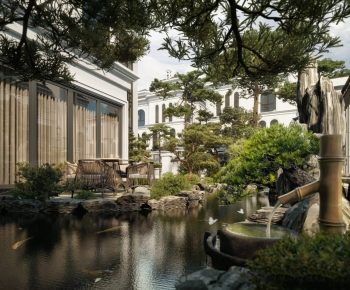 多场景-简欧别墅庭院+独栋别墅外观-ID:958386903