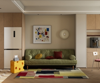 Modern A Living Room-ID:730659963