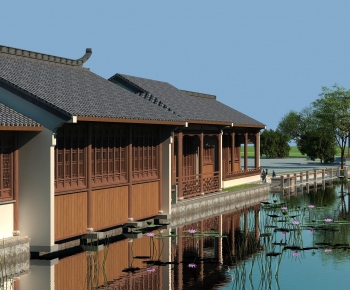 Chinese Style Appearance Of Commercial Building-ID:608345038