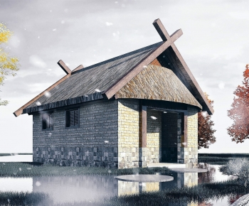 New Chinese Style Public Building-ID:886636974