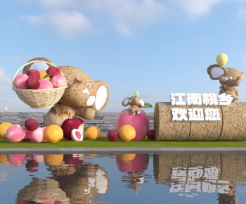 现代乡村景观雕塑小品-ID:826451064
