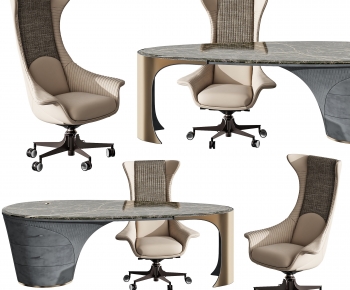 Modern Office Desk And Chair-ID:235222101