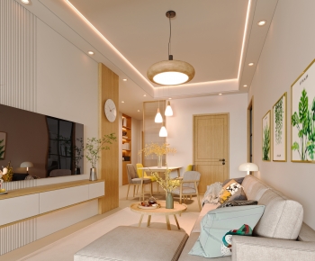 Nordic Style A Living Room-ID:493195067