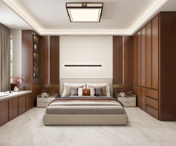 New Chinese Style Bedroom-ID:645348074