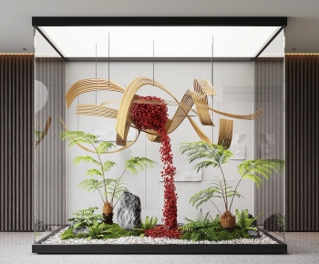 现代室内艺术植物景观造景-2349757