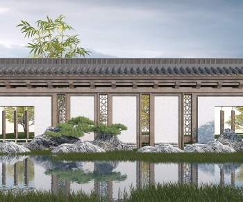 Chinese Style Landscape Wall-ID:430851948