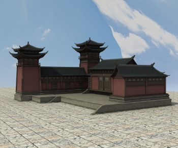 Chinese Style Ancient Architectural Buildings-ID:378959264