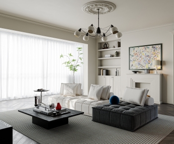 French Style A Living Room-ID:198411943