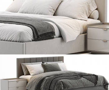 Modern Double Bed-ID:951225041