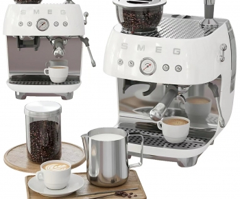 Espresso 现代咖啡机组合-ID:512897016