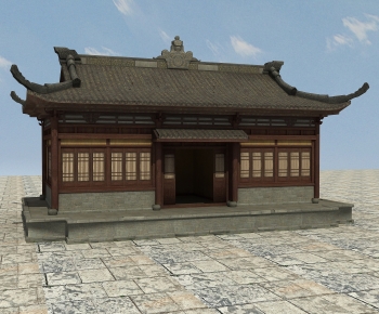 Chinese Style Ancient Architectural Buildings-ID:735172038