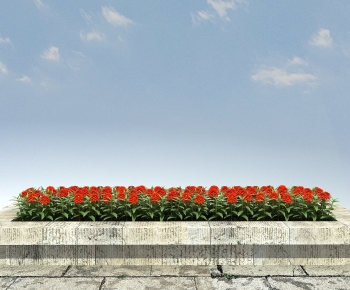 Modern Flowers And Grass-ID:692455055