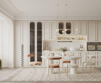 Simple European Style Dining Room-ID:681889122