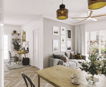 Nordic Style A Living Room-ID:267415051