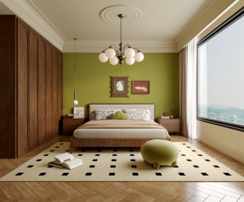 American Style Bedroom-ID:597460991
