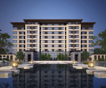 New Chinese Style Residential Building-ID:934861901