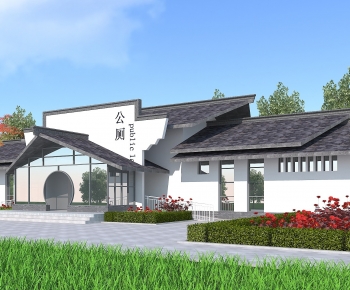 Chinese Style Public Building-ID:792963982