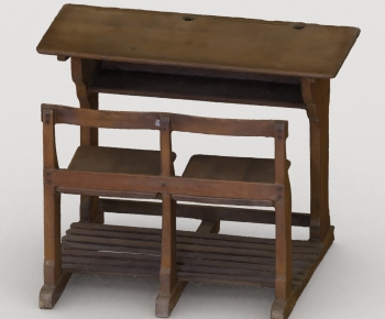 Modern Computer Desk And Chair-ID:856347084