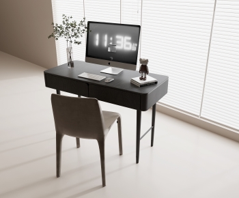Modern Computer Desk And Chair-ID:373475071