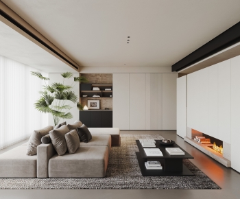 Modern A Living Room-ID:808870084