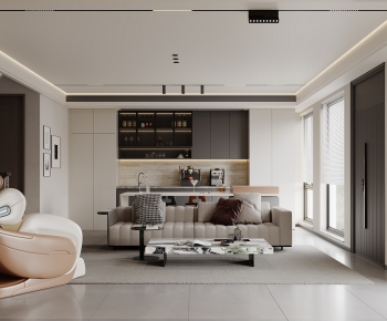 Modern A Living Room-ID:369077924