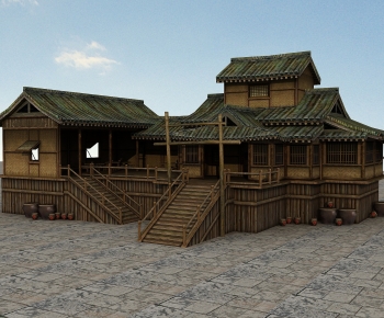 Chinese Style Ancient Architectural Buildings-ID:191617975