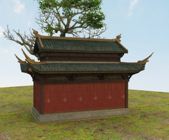 Chinese Style Ancient Architectural Buildings-ID:627080927