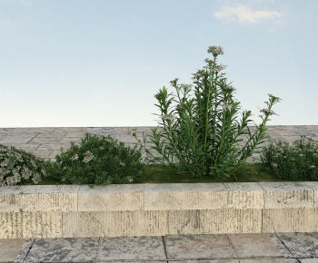 Modern Flowers And Grass-ID:661832098