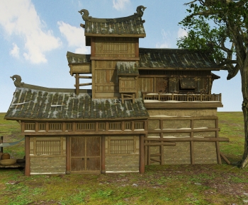 Chinese Style Ancient Architectural Buildings-ID:948269452