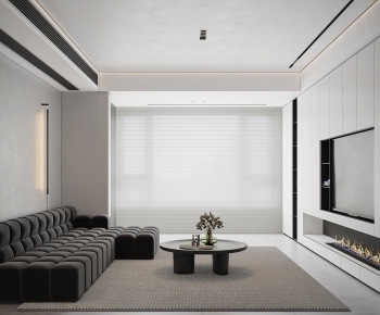 Modern A Living Room-ID:642997982