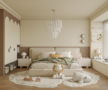 French Style Girl's Room Daughter's Room-ID:753698115