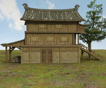 Chinese Style Ancient Architectural Buildings-ID:963238958