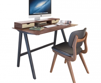 Modern Office Desk And Chair-ID:549365042