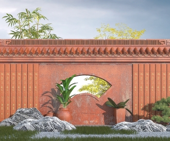 Chinese Style Landscape Wall-ID:232290981