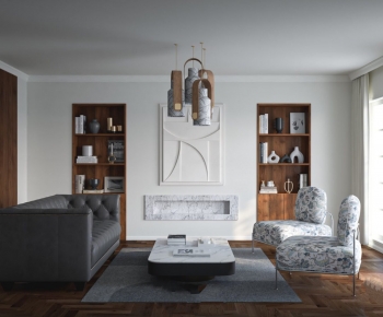 Modern A Living Room-ID:435496097