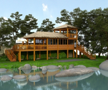 Modern Building Appearance-ID:195091012