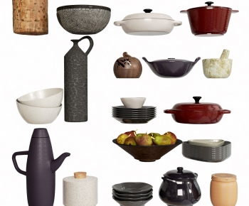 现代餐具锅具摆件组合-ID:164031981