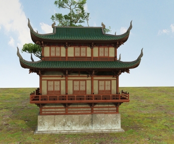 Chinese Style Ancient Architectural Buildings-ID:396184923