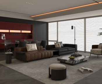 Modern A Living Room-ID:816653015