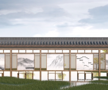 Chinese Style Landscape Wall-ID:501283882