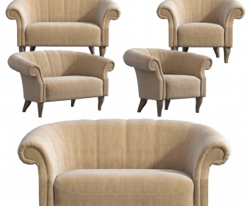 European Style Single Sofa-ID:830375917