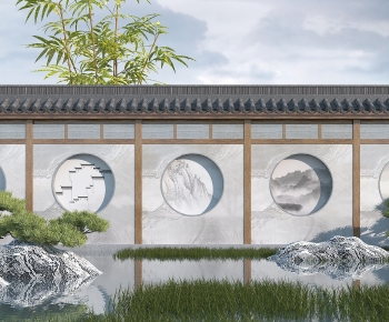 Chinese Style Landscape Wall-ID:732139118