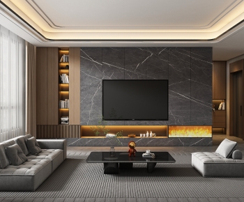 Modern A Living Room-ID:482862951