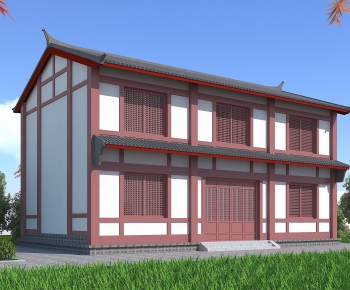 New Chinese Style Building Appearance-ID:430648099